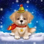 cute puppy live wallpaper android application logo